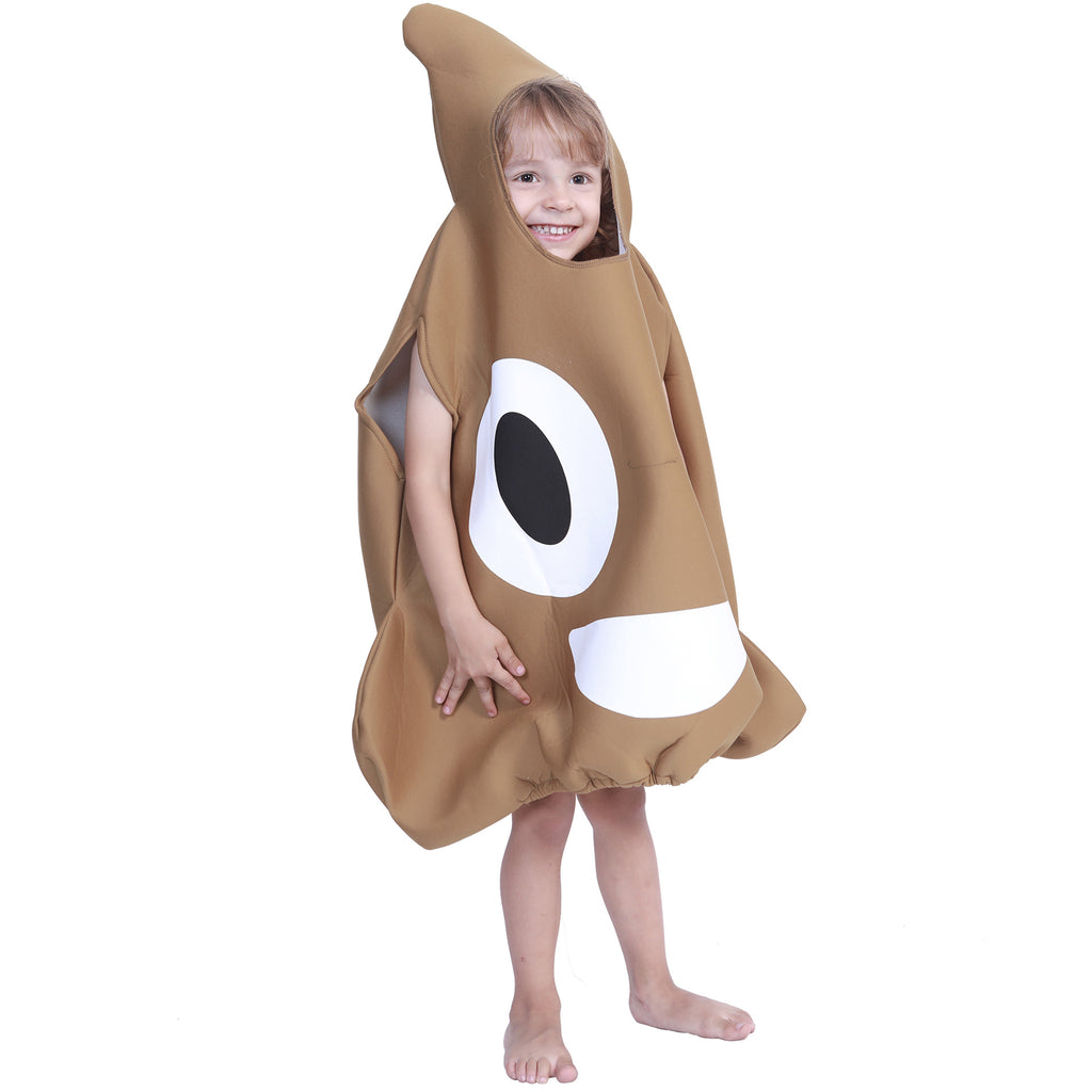 Funny Poop Emoji Halloween Costume for Kids