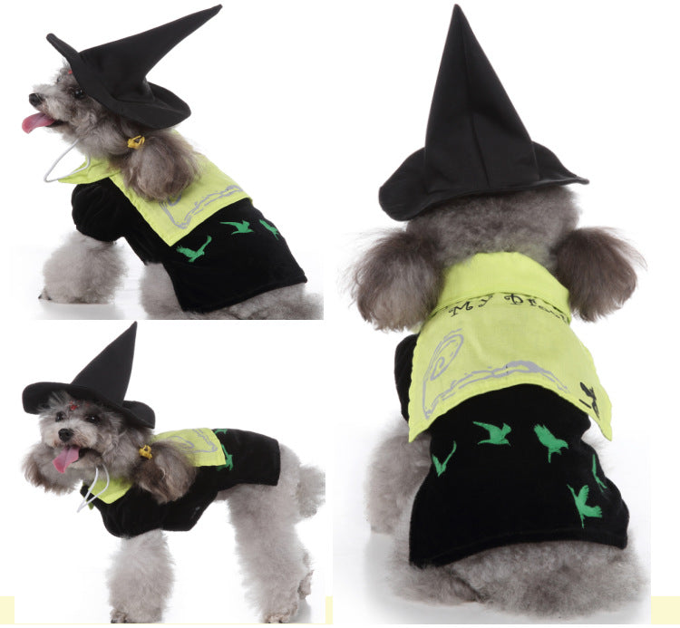 Witchy Halloween Pet – Weird Alternative Dog & Cat Costume Pet Clothes