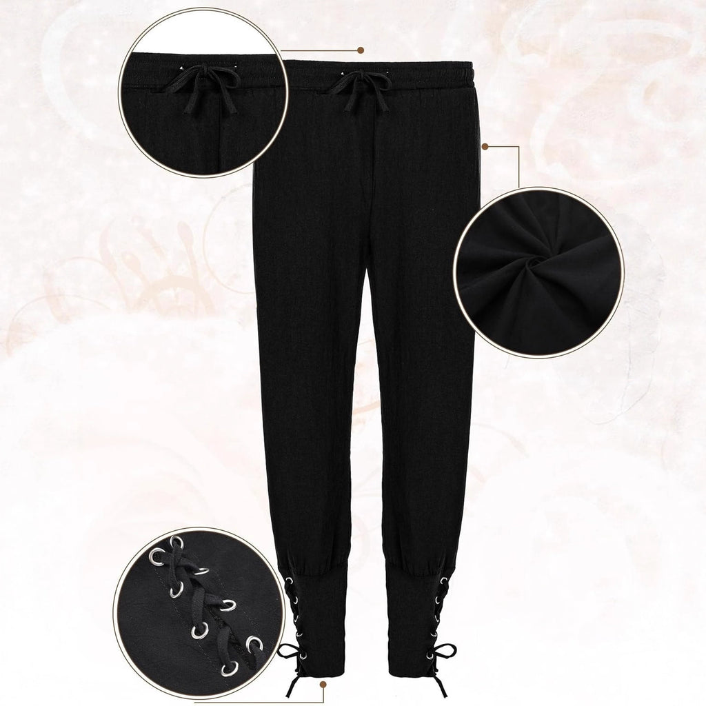 Men's Medieval Pirate Renaissance Costume Set – 7-Piece