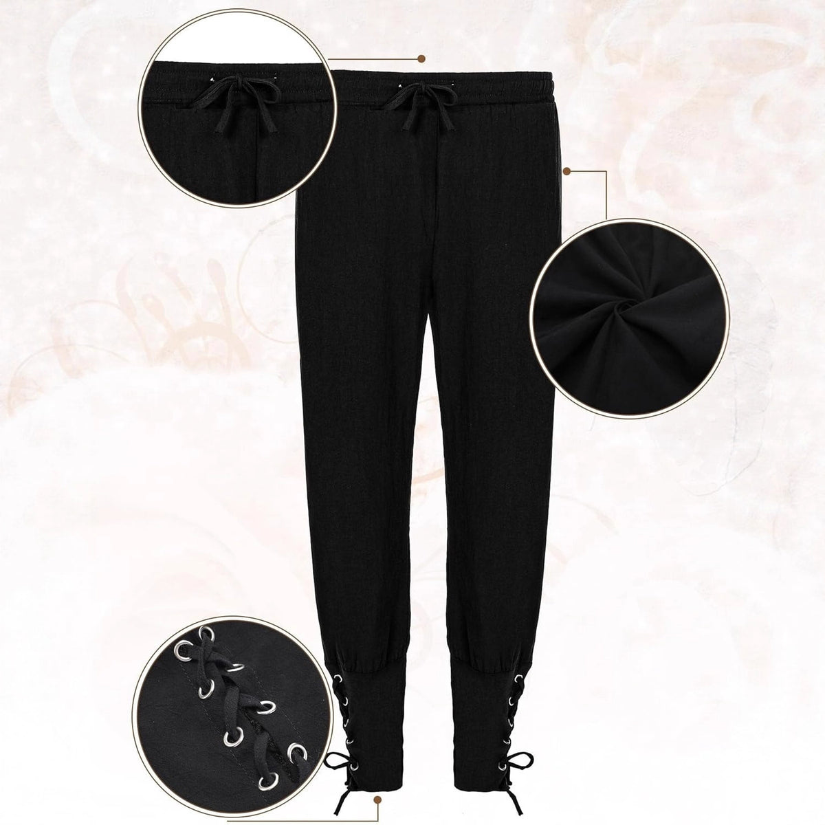 Men's Medieval Pirate Renaissance Costume Set – 7-Piece