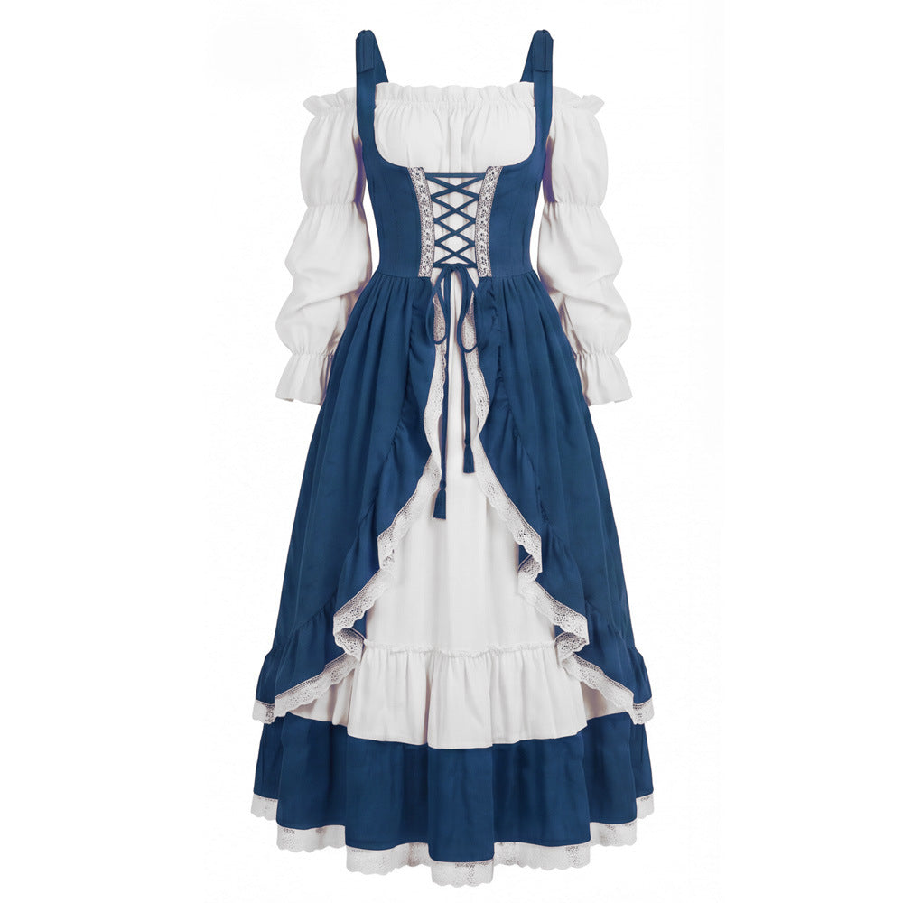 Medieval Royal Princess Costume – Vintage Victorian Corset Halloween Dress