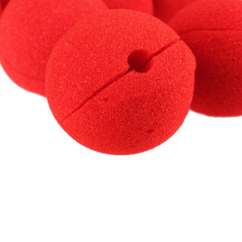 10-Pack Red Sponge Clown Noses