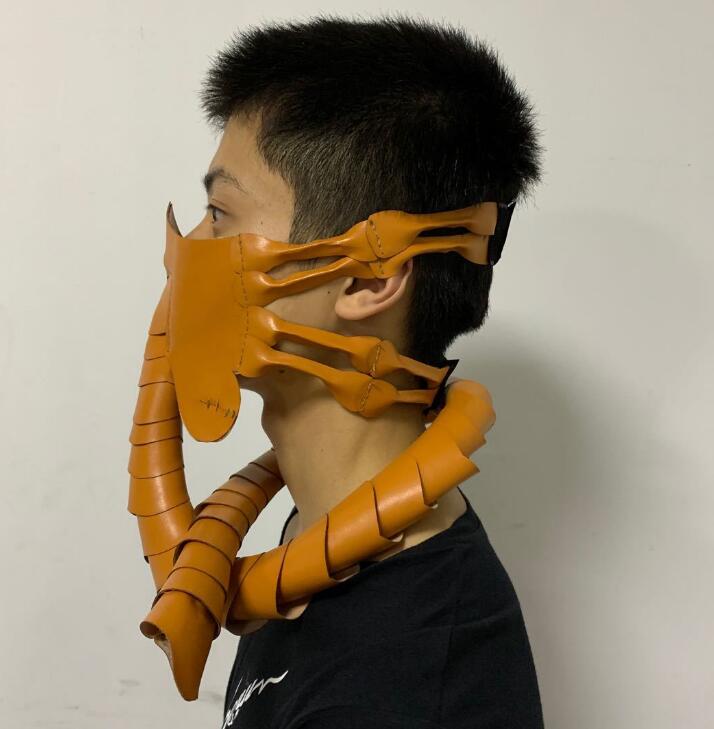 Scorpion Horror Half-Face Mask – Realistic Bug Halloween Cosplay Prop