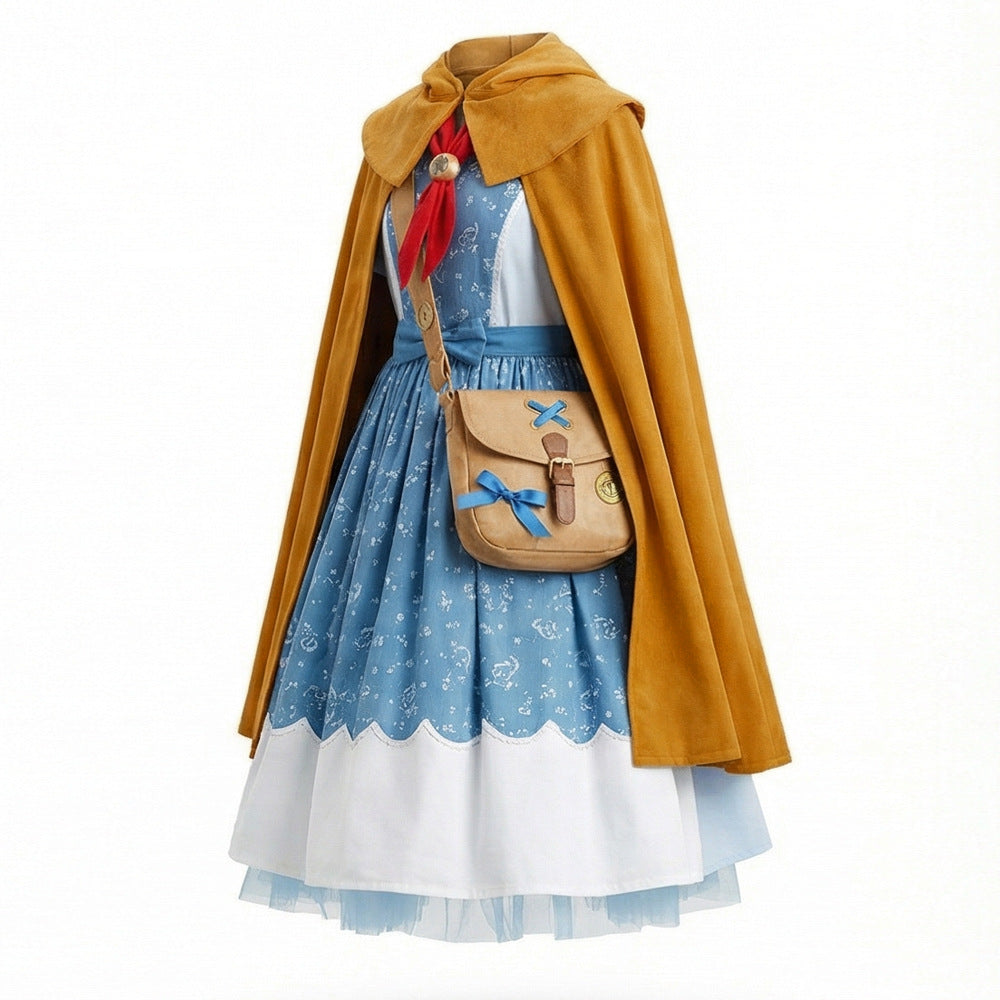 Stranger Things 5 Holly Halloween Cosplay Dress – Kids Blue & Yellow Costume