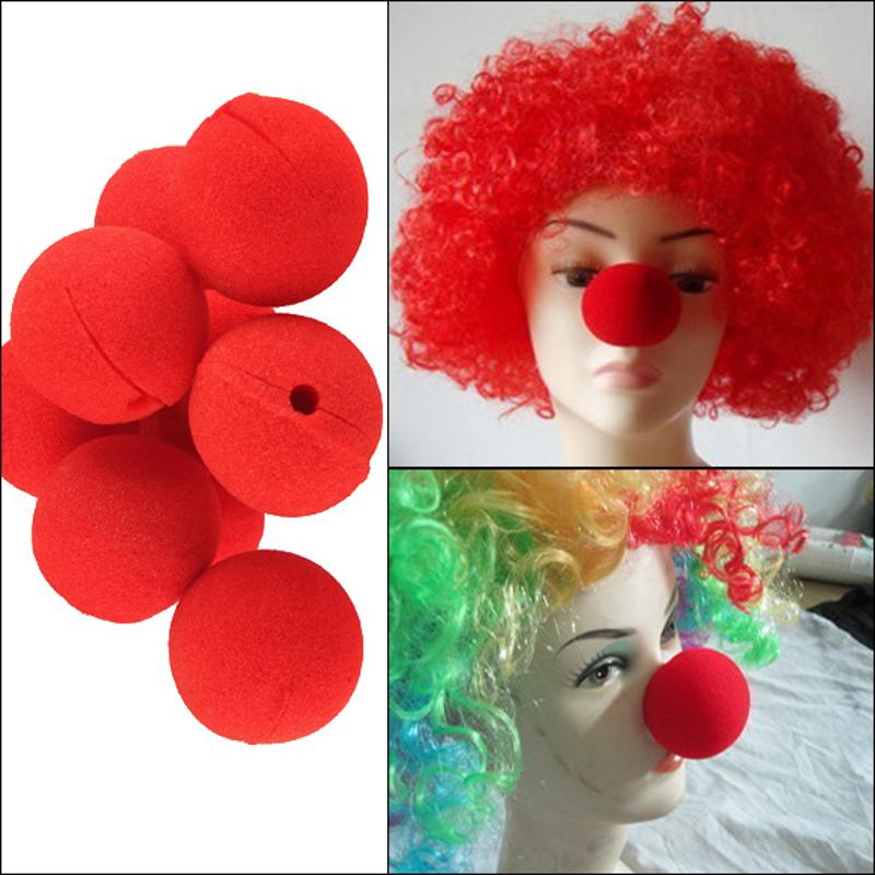10-Pack Red Sponge Clown Noses