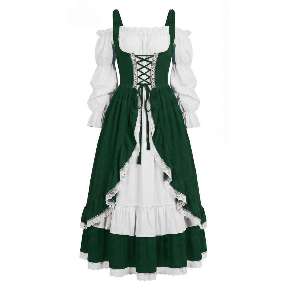 Medieval Royal Princess Costume – Vintage Victorian Corset Halloween Dress