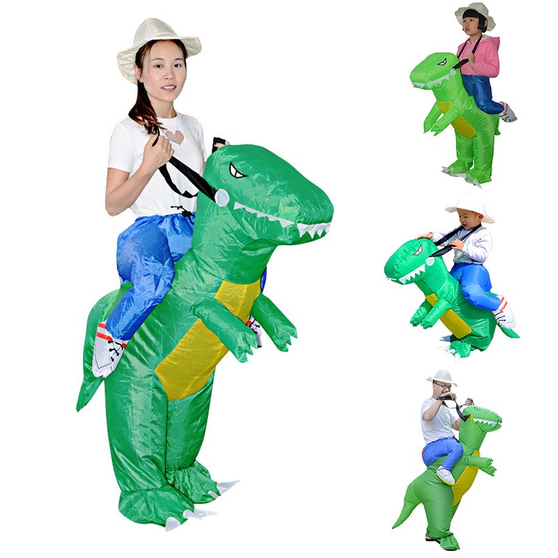 Inflatable Dinosaur Rider Halloween Costume