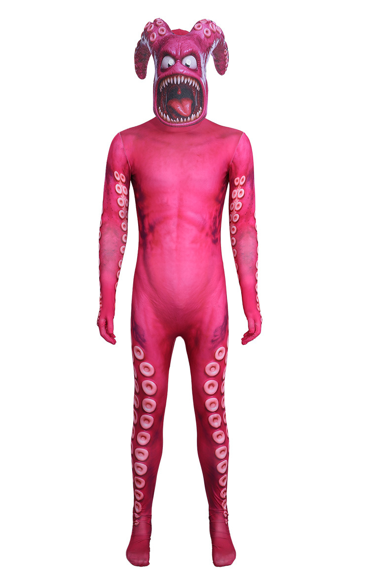 Pink Tentacle Sea Monster Full-Body Halloween Costume