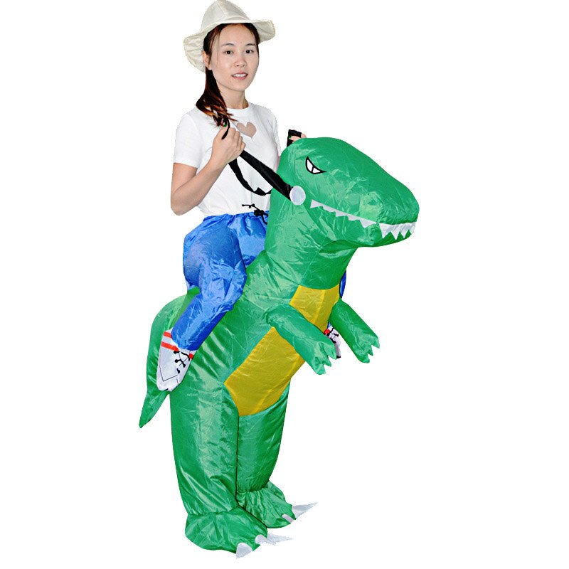 Inflatable Dinosaur Rider Halloween Costume