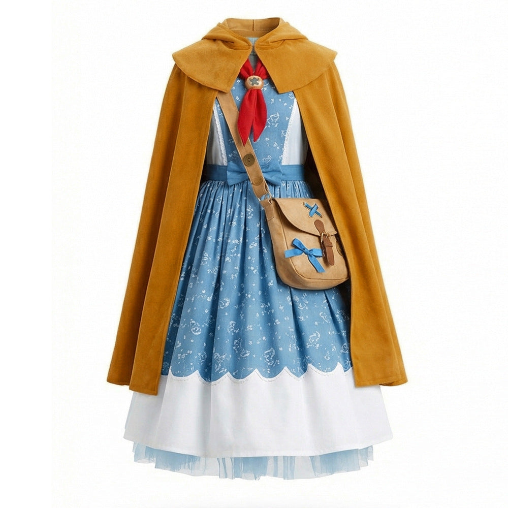 Stranger Things 5 Holly Halloween Cosplay Dress – Kids Blue & Yellow Costume