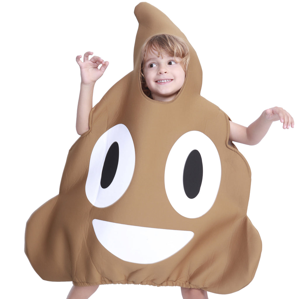 Funny Poop Emoji Halloween Costume for Kids