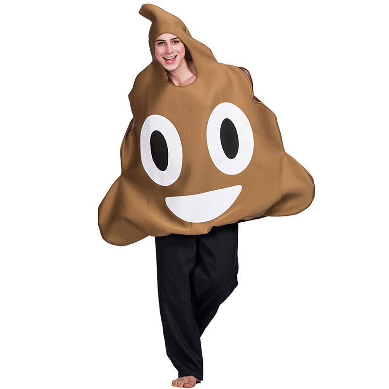“I AM the SH*T” Poop Emoji Halloween Costume – Funny Adult One-Piece Cosplay Outfit