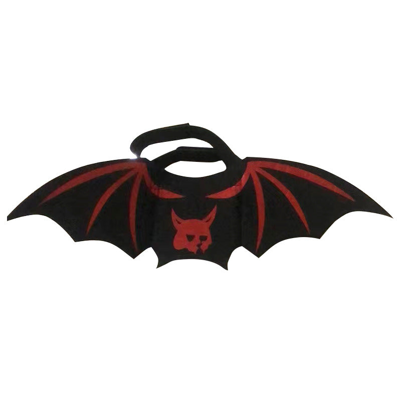 Halloween Pet Bat Wings – Funny Demon & Printed Bat Costume Accessories for Dogs & Cats