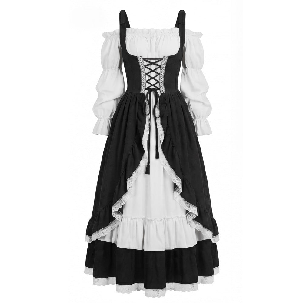 Medieval Royal Princess Costume – Vintage Victorian Corset Halloween Dress