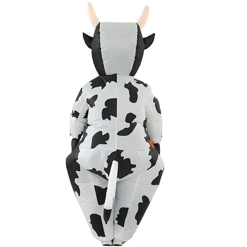 Funny Inflatable Cow Halloween Costume – Adult Cartoon Cow Suit for Parties & Cosplay