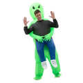 Funny Green Alien Inflatable Halloween Costume – Adult Cartoon Character Suit