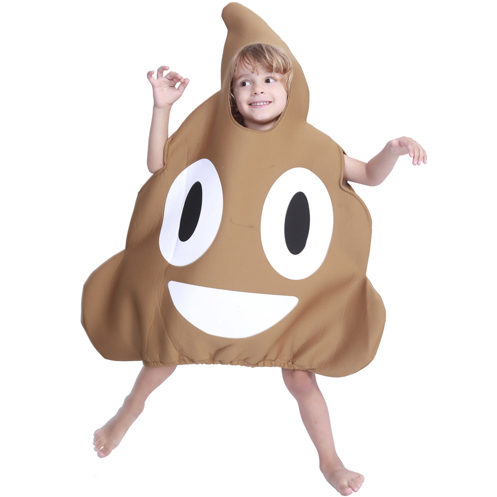 Funny Poop Emoji Halloween Costume for Kids
