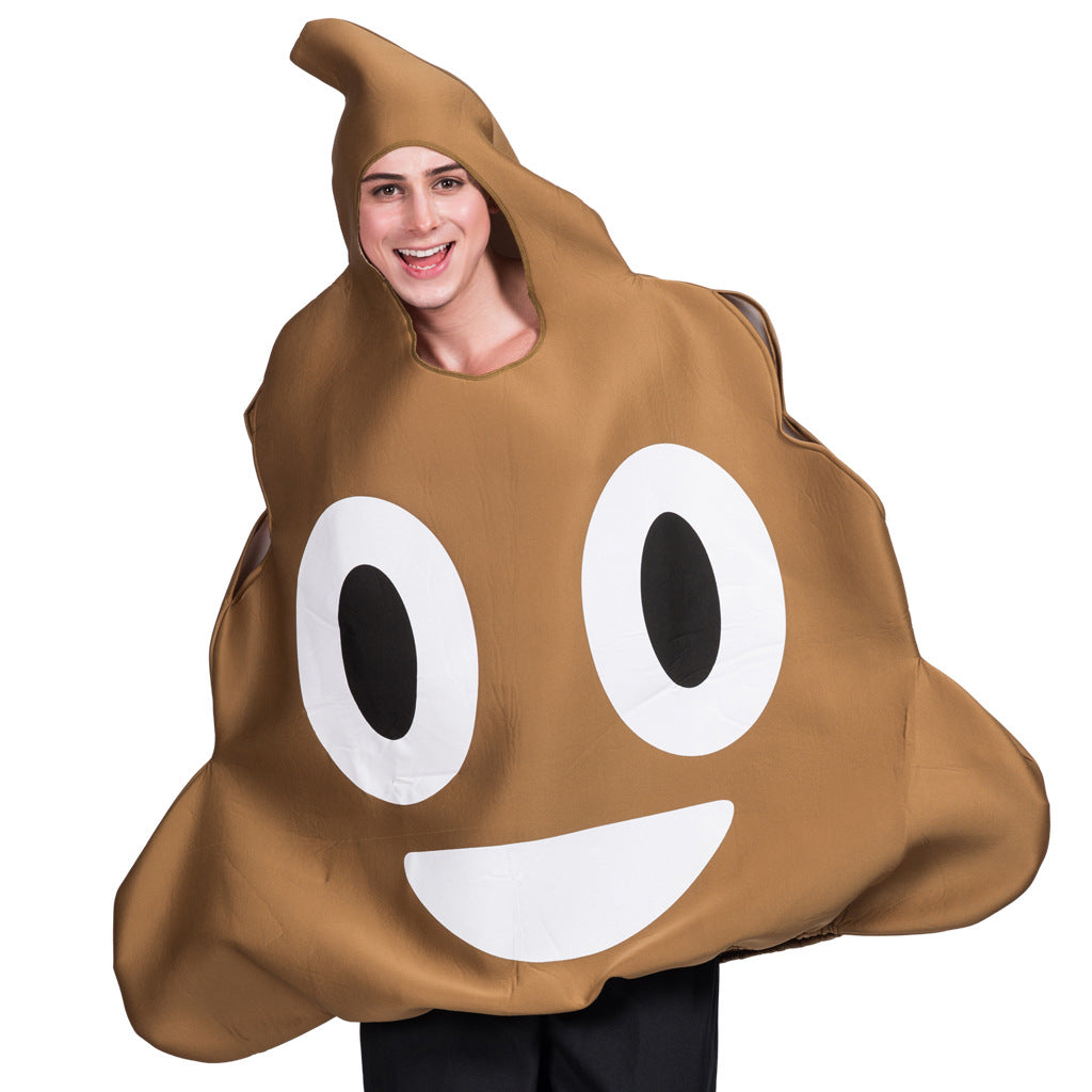 “I AM the SH*T” Poop Emoji Halloween Costume – Funny Adult One-Piece Cosplay Outfit