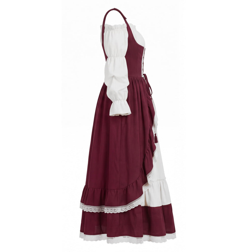 Medieval Royal Princess Costume – Vintage Victorian Corset Halloween Dress