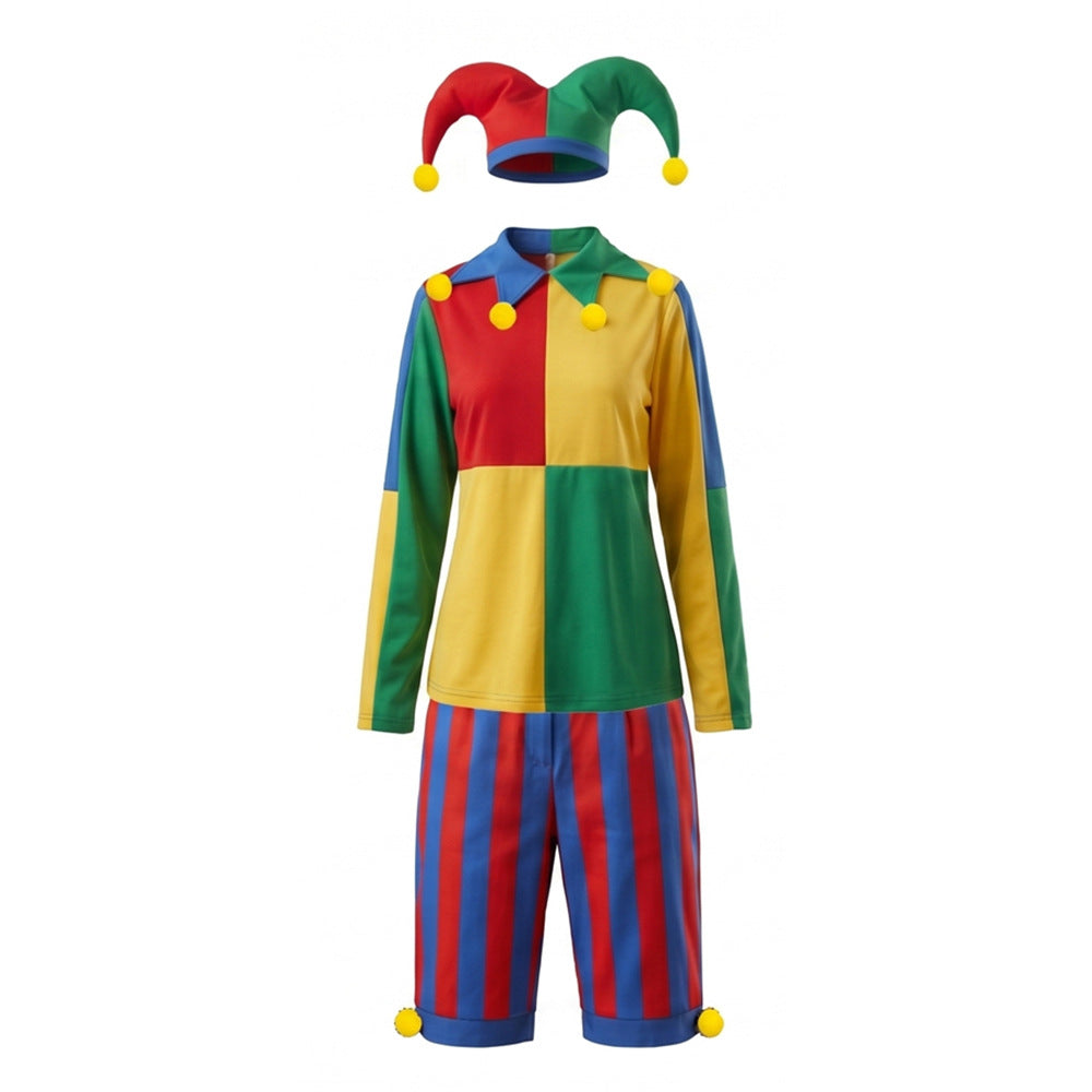 Nightmare Clown Halloween Costume - Unisex Kids & Adult Cosplay Set