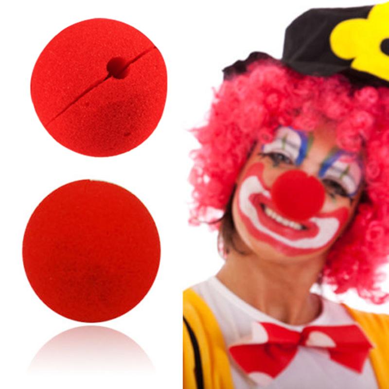 10-Pack Red Sponge Clown Noses