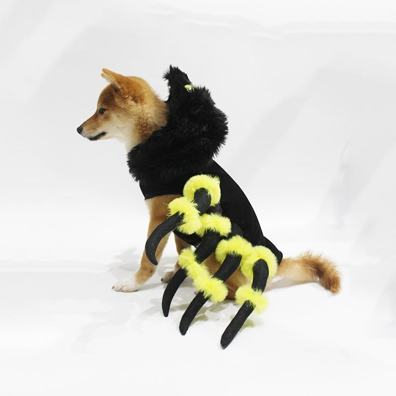 Giant Spider Dog Halloween Costume – Creepy Spider Transformation Outfit S–3XL