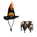 Skull Cat Halloween Costume Set – Pet Hat & Scarf Cape for Dogs & Cats