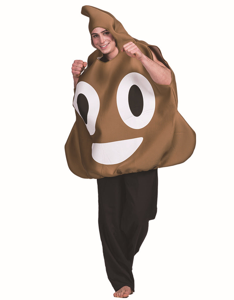 “I AM the SH*T” Poop Emoji Halloween Costume – Funny Adult One-Piece Cosplay Outfit