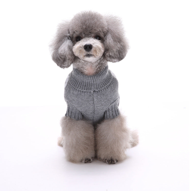 Skull Halloween Pet Sweater – Cozy Acrylic Dog & Cat Sweater for Fall & Winter