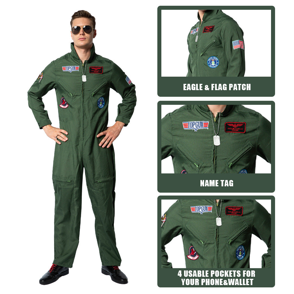 Top Gun-Inspired Pilot Halloween Costume