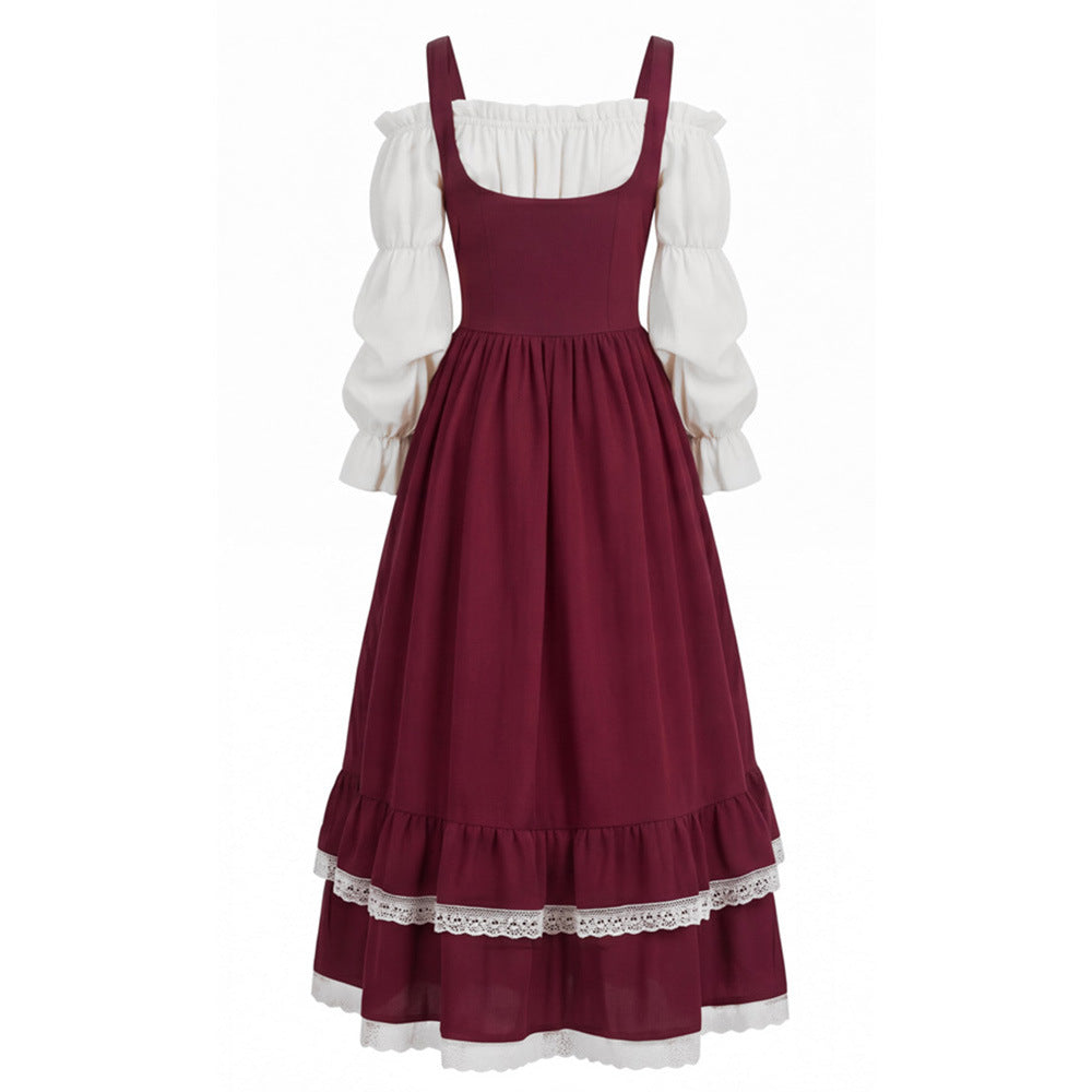 Medieval Royal Princess Costume – Vintage Victorian Corset Halloween Dress