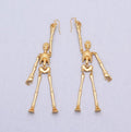 Skeleton Drop Earrings – Spooky Halloween Jewelry