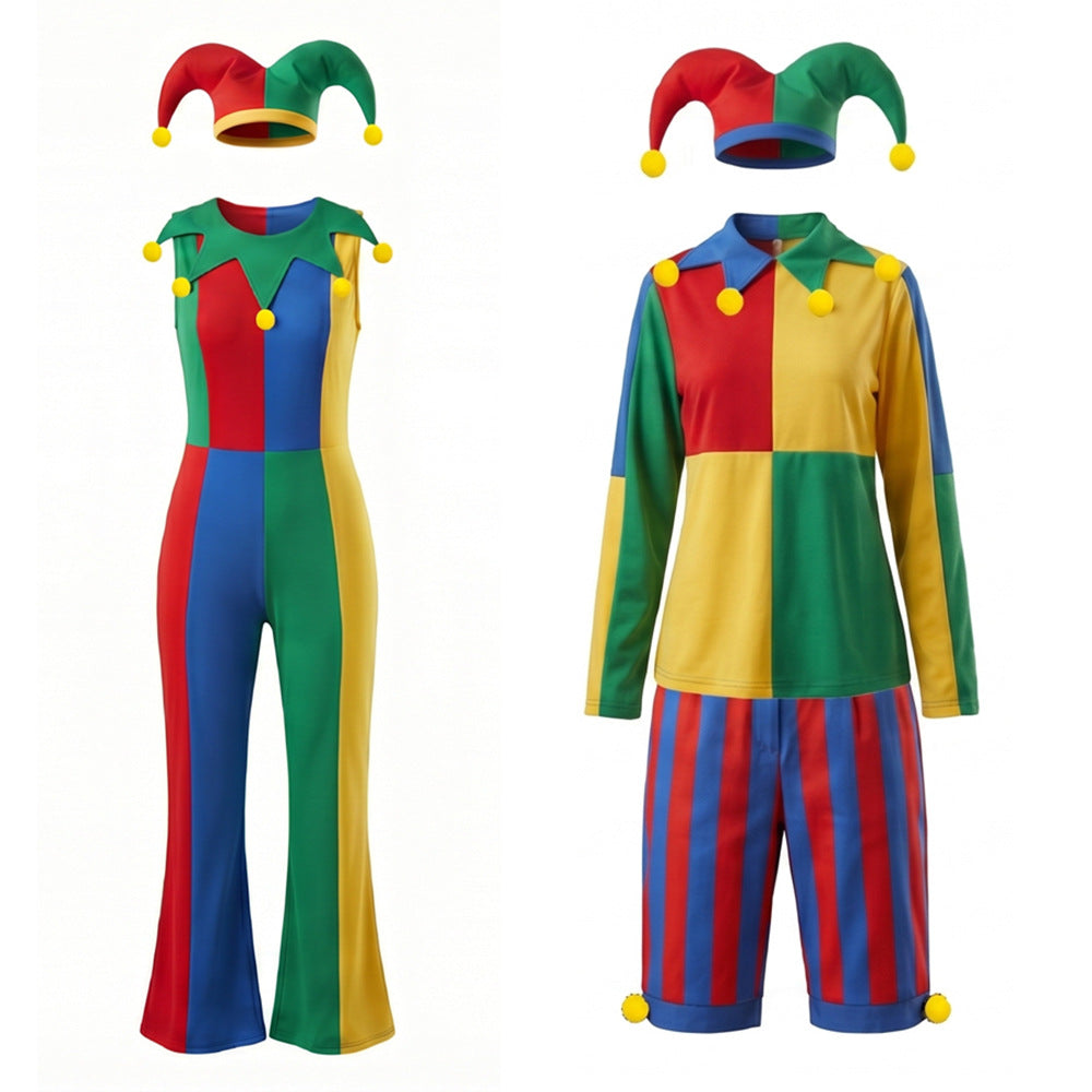 Nightmare Clown Halloween Costume - Unisex Kids & Adult Cosplay Set