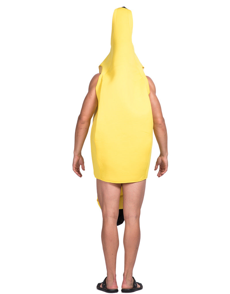 Funny Banana Halloween Costume – Adult One-Piece Fruit Tunic for Parties & Carnival