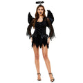 Fantasy Angel Fairy Halloween Costume – Feather Wings Dress with Headband
